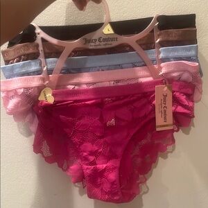 Juicy Couture Lace Bottoms Pink and Blue